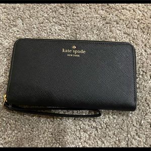 NWOT Kate Spade Wristlet Wallet in Black